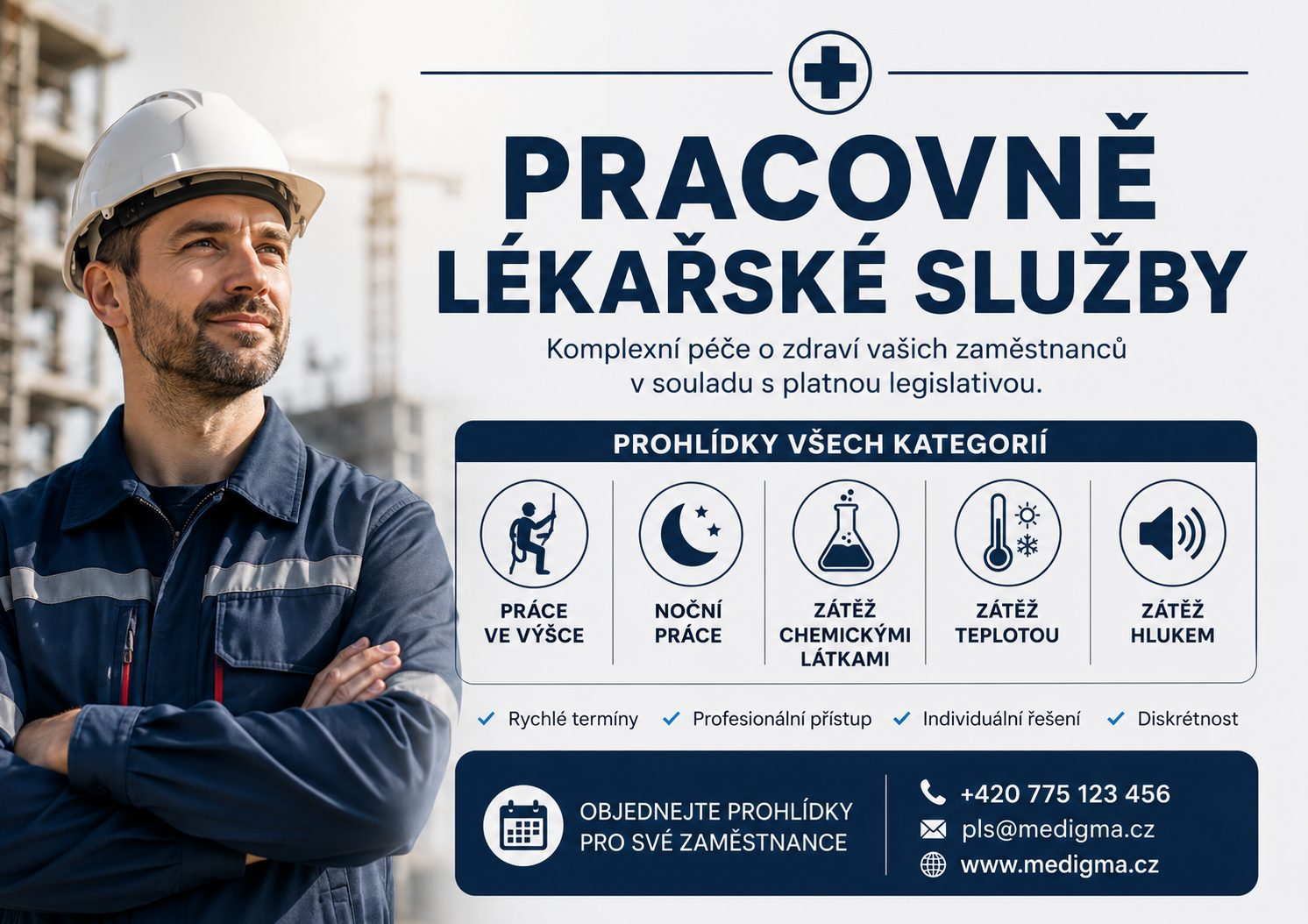 Medigma PLS - Pracovně lékařské služby. Zdravotní prohlídky do práce v Ústí nad Labem